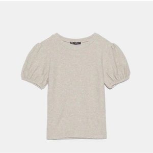 Zara short sleeve fleece shirt